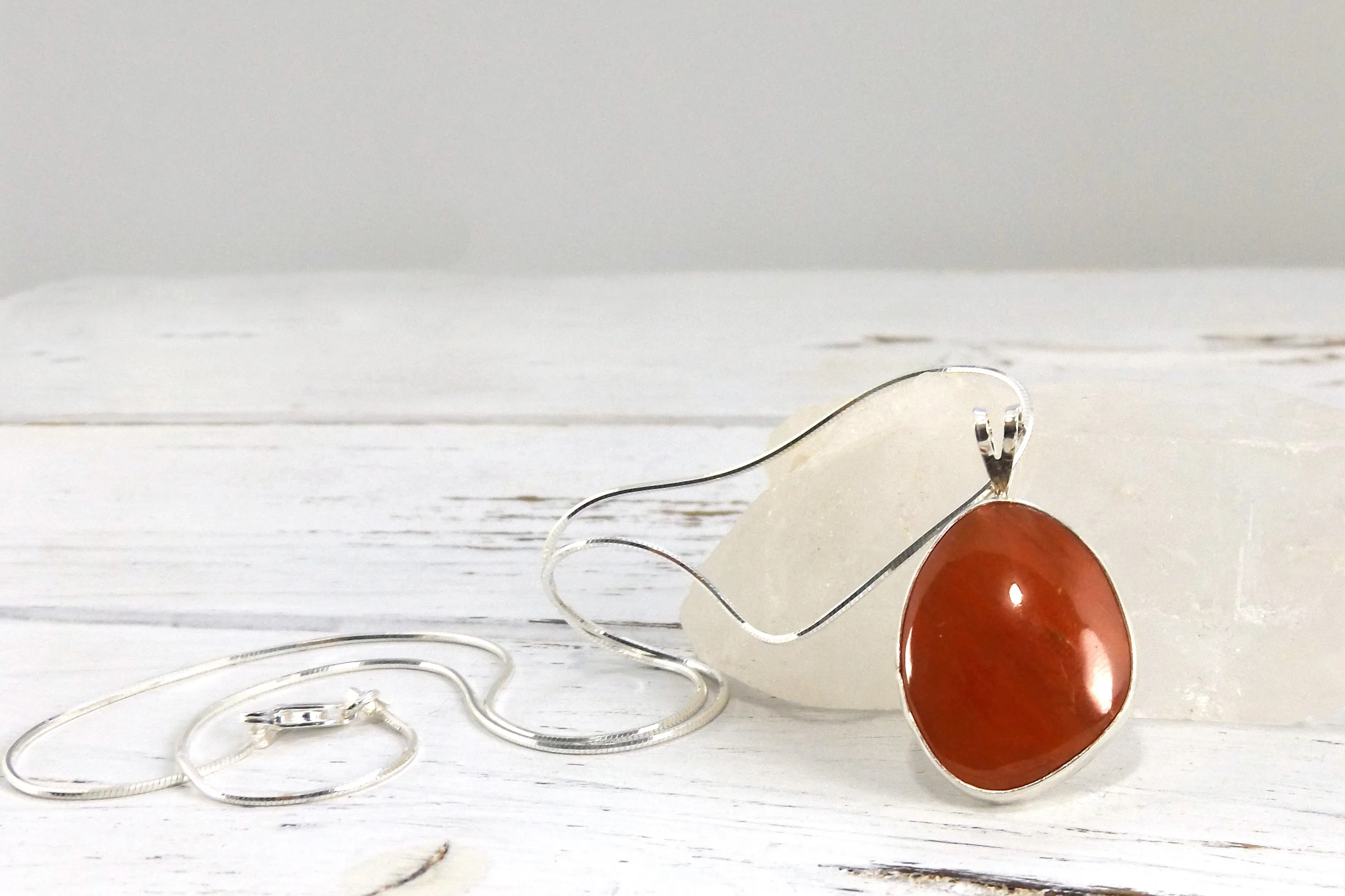 North Carolina Carnelian Pendant Necklace