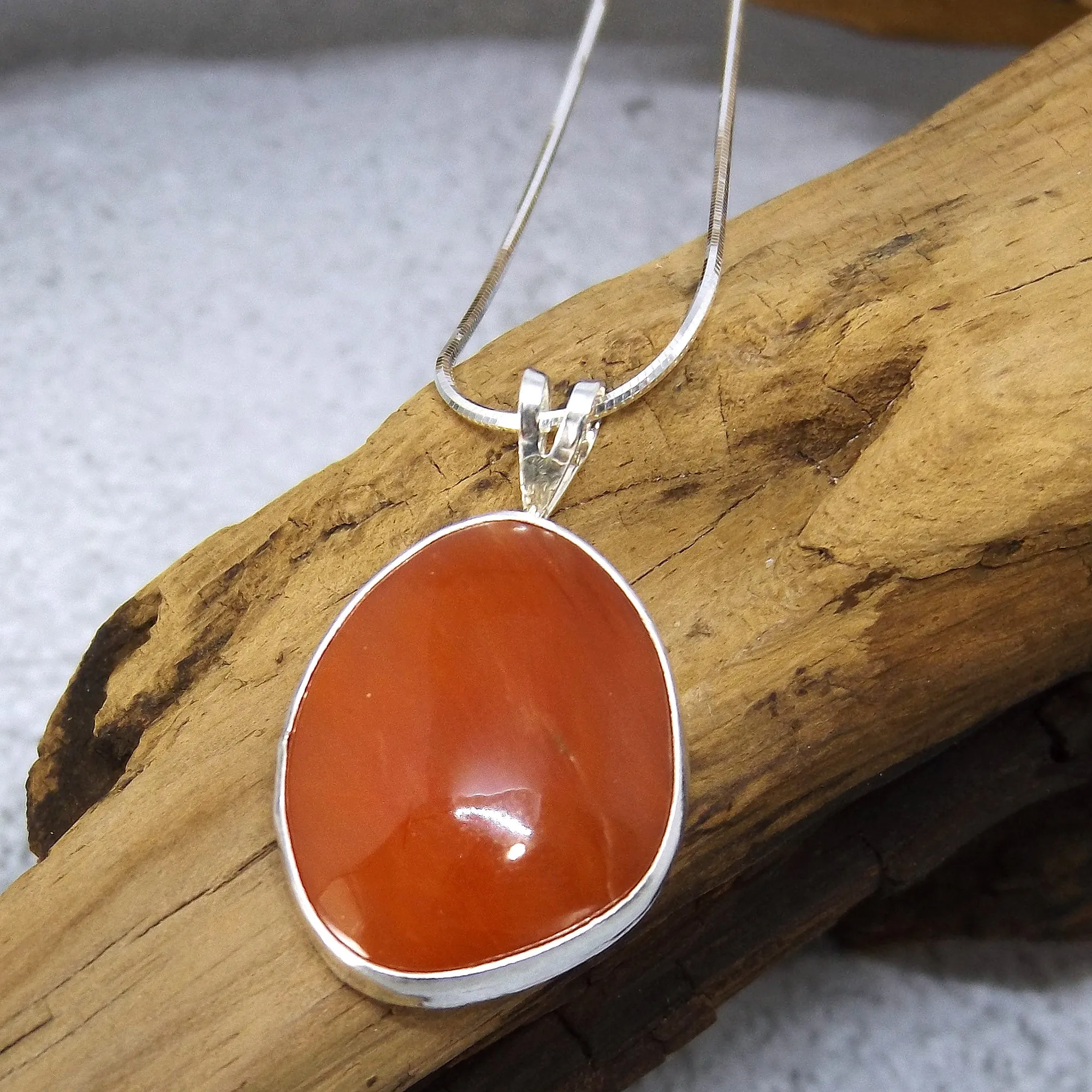 North Carolina Carnelian Pendant Necklace