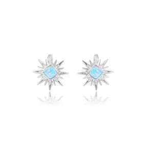 Opal Art Deco Hoku Earrings