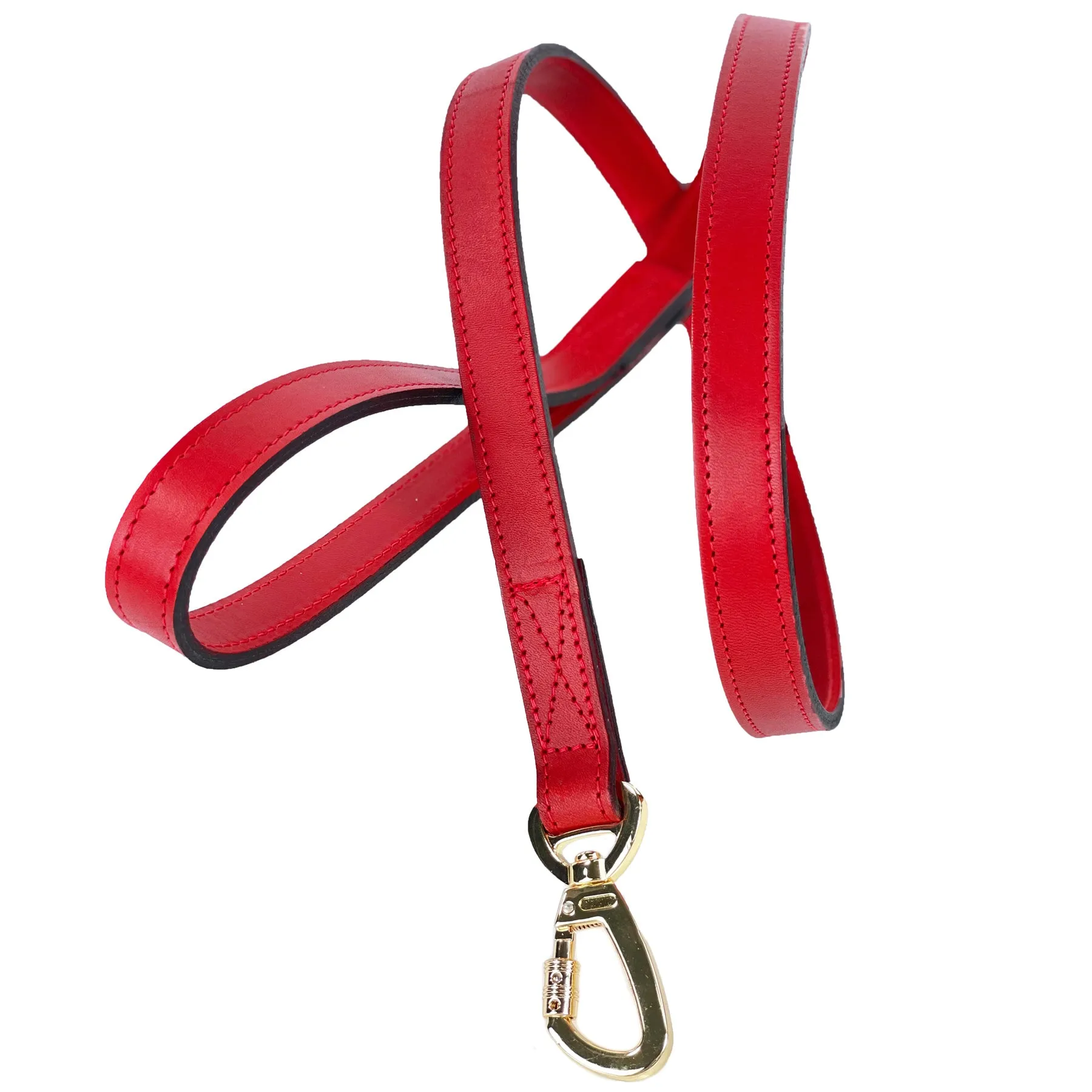 Peacock Dog Leash in Ferrari Red