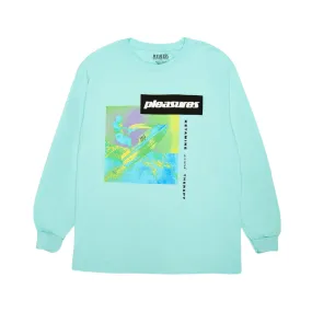 Pleasures K Hole Long Sleeve Tee - Aqua