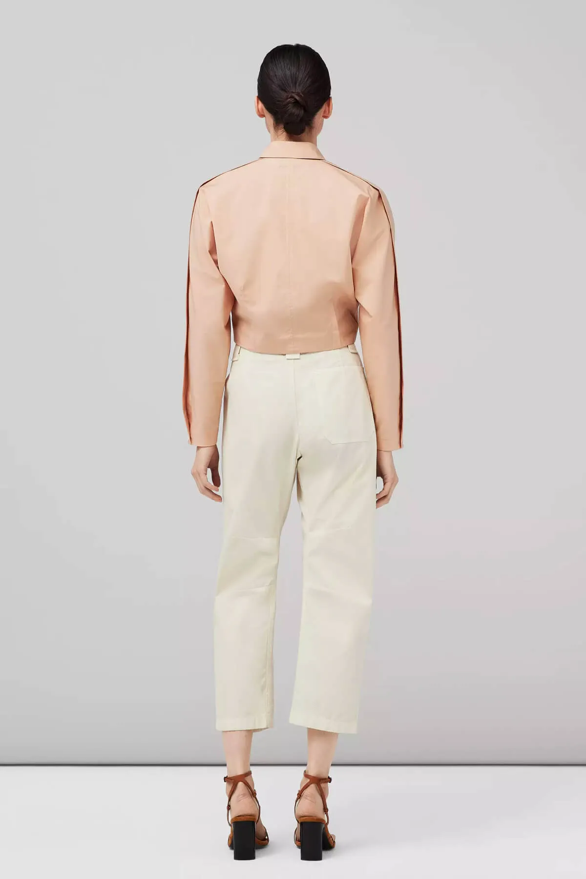 Rag & Bone Morgan Cropped Shirt - Light Sand