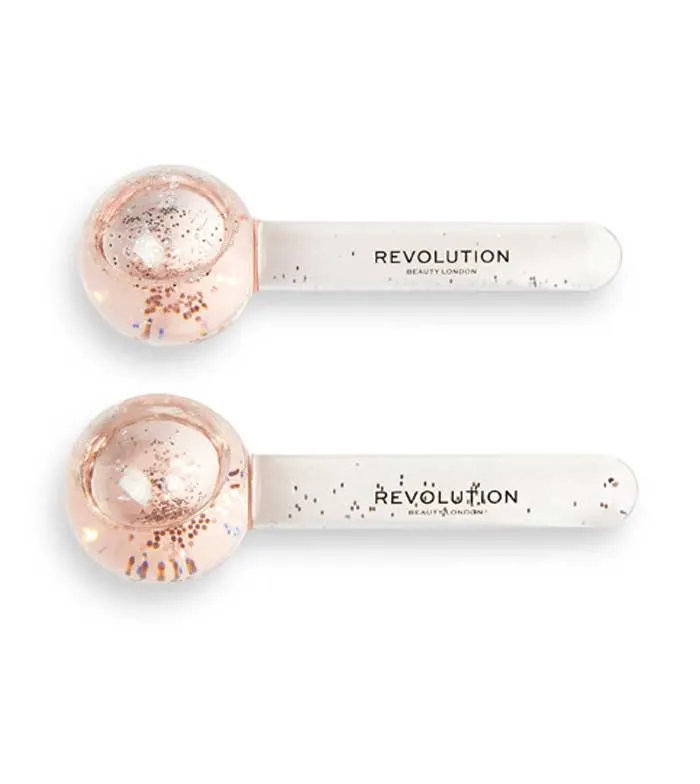 Revolution Skincare - Set de globos de hielo facial - Pink Glitter