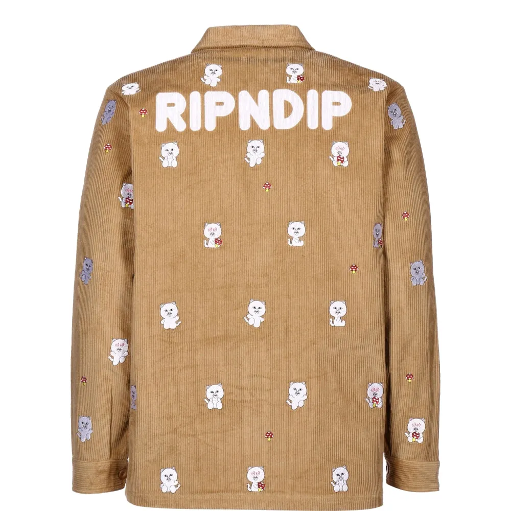 RIPNDIP HELLO NERMY CORDUROY JACKET-TAN