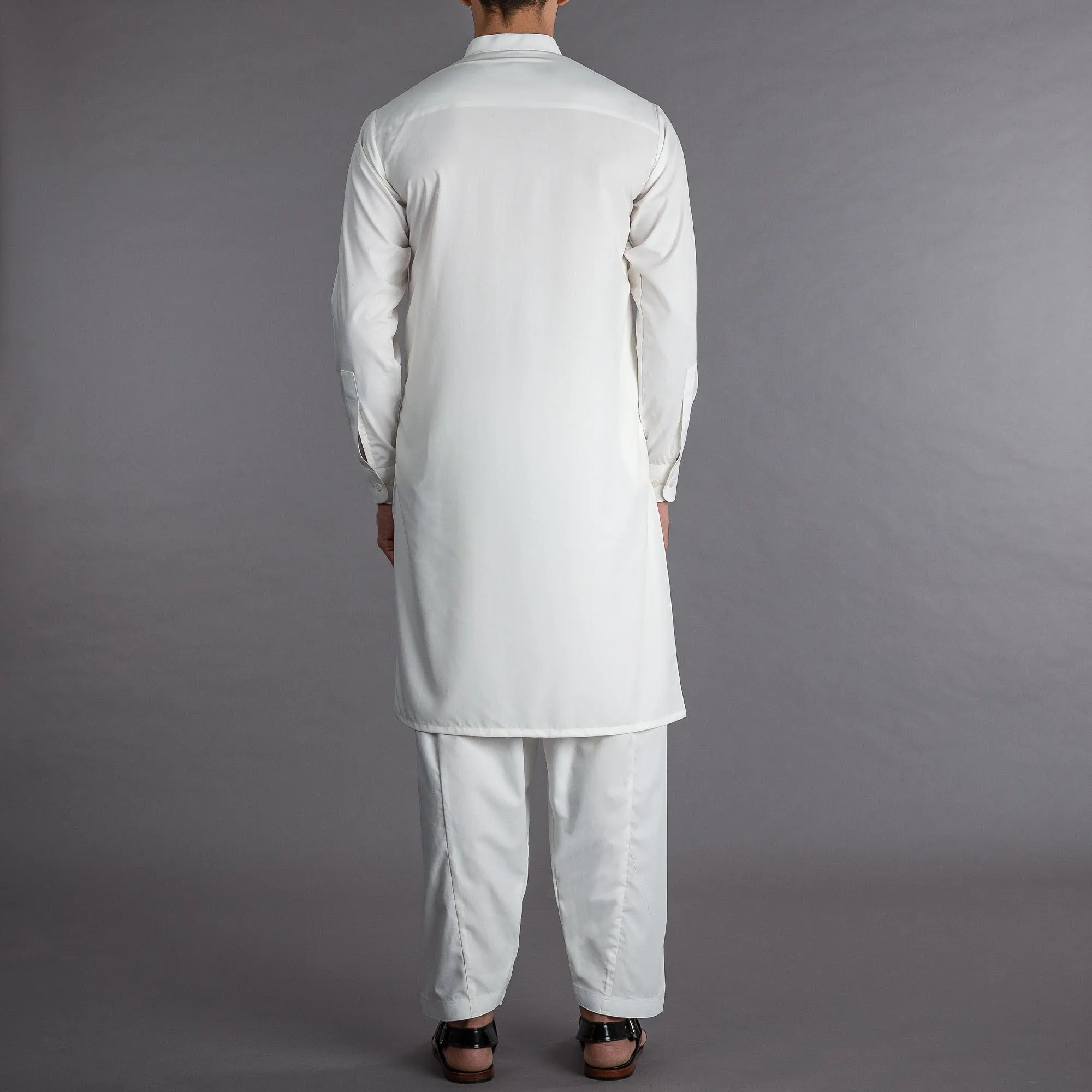 Riwaaj - White Shalwar Qameez