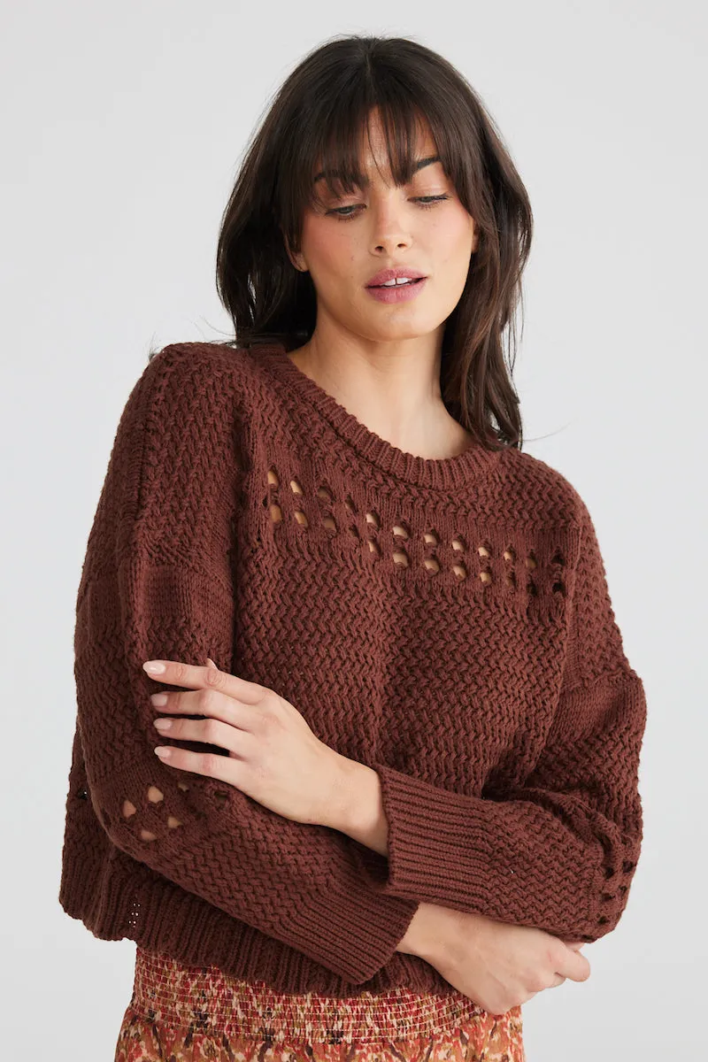 Ryder Chocolate Knit