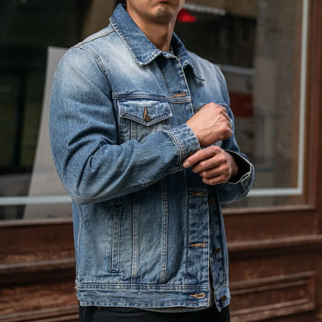 Selvedge Denim Trucker Jacket | Vintage Wash