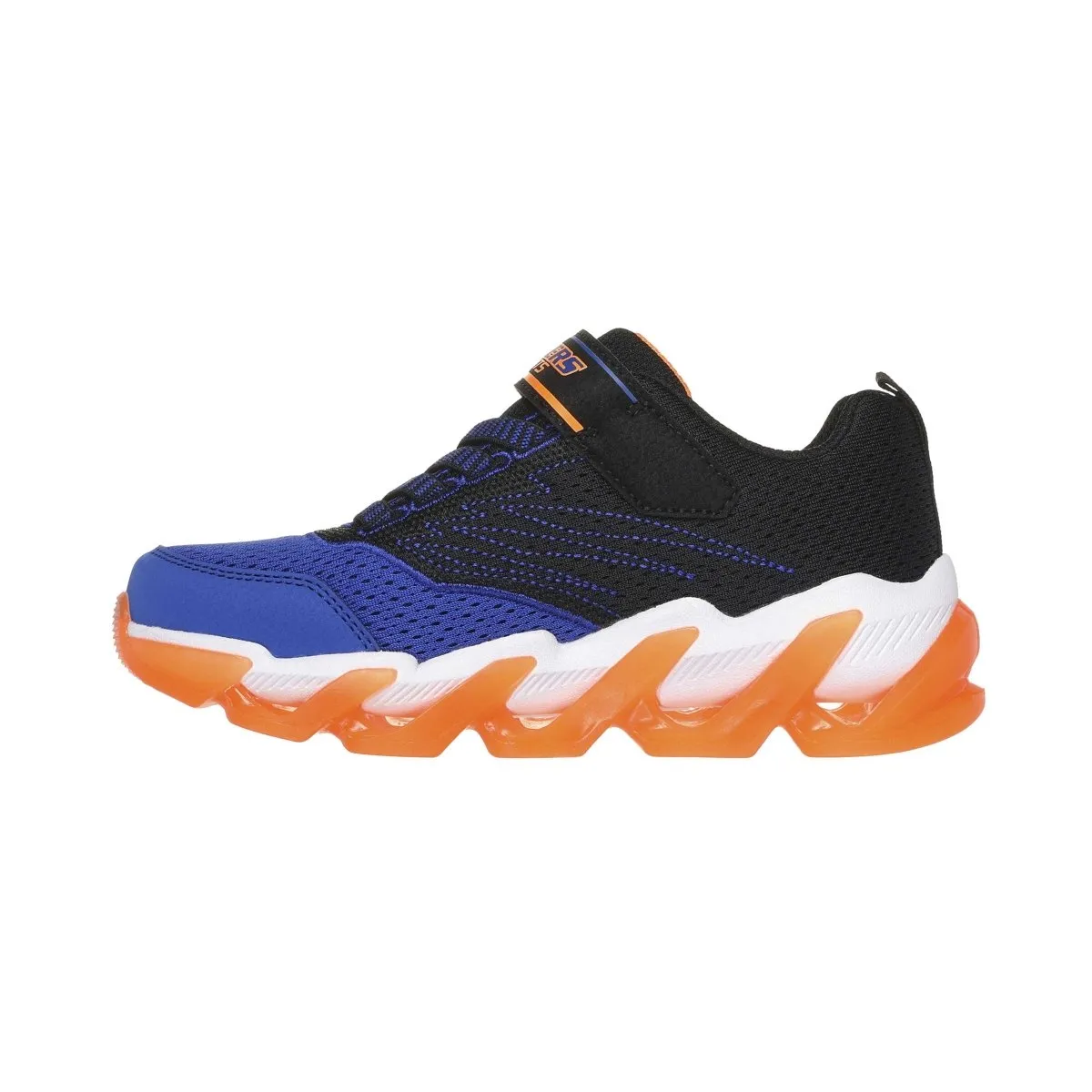 Sketchers PS (Preschool) S Lights: Mega Surge Black/Orange/Blue