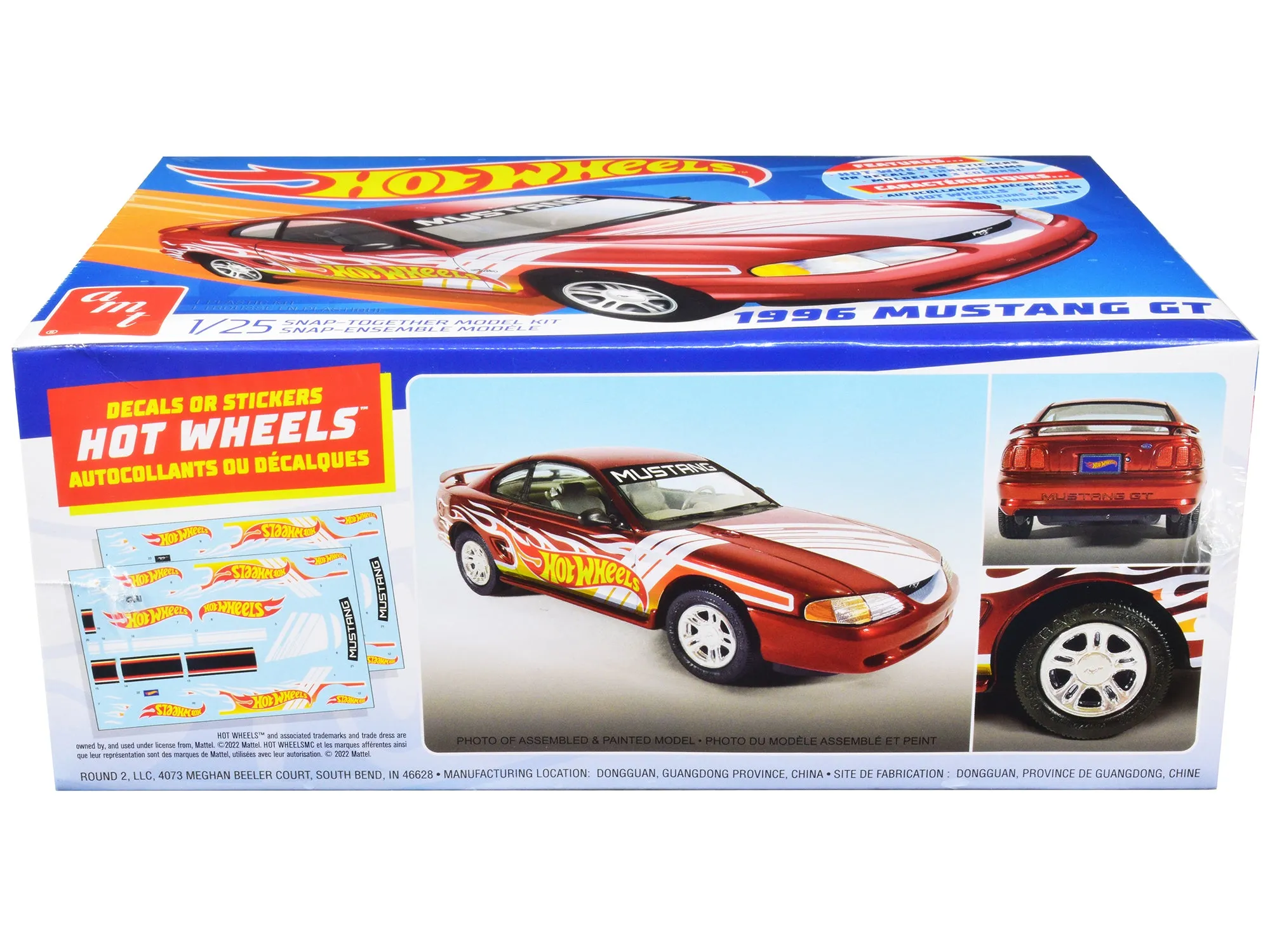 Skill 1 Snap Model Kit 1996 Ford Mustang GT Hot Wheels 1/25 Scale Model by AMT