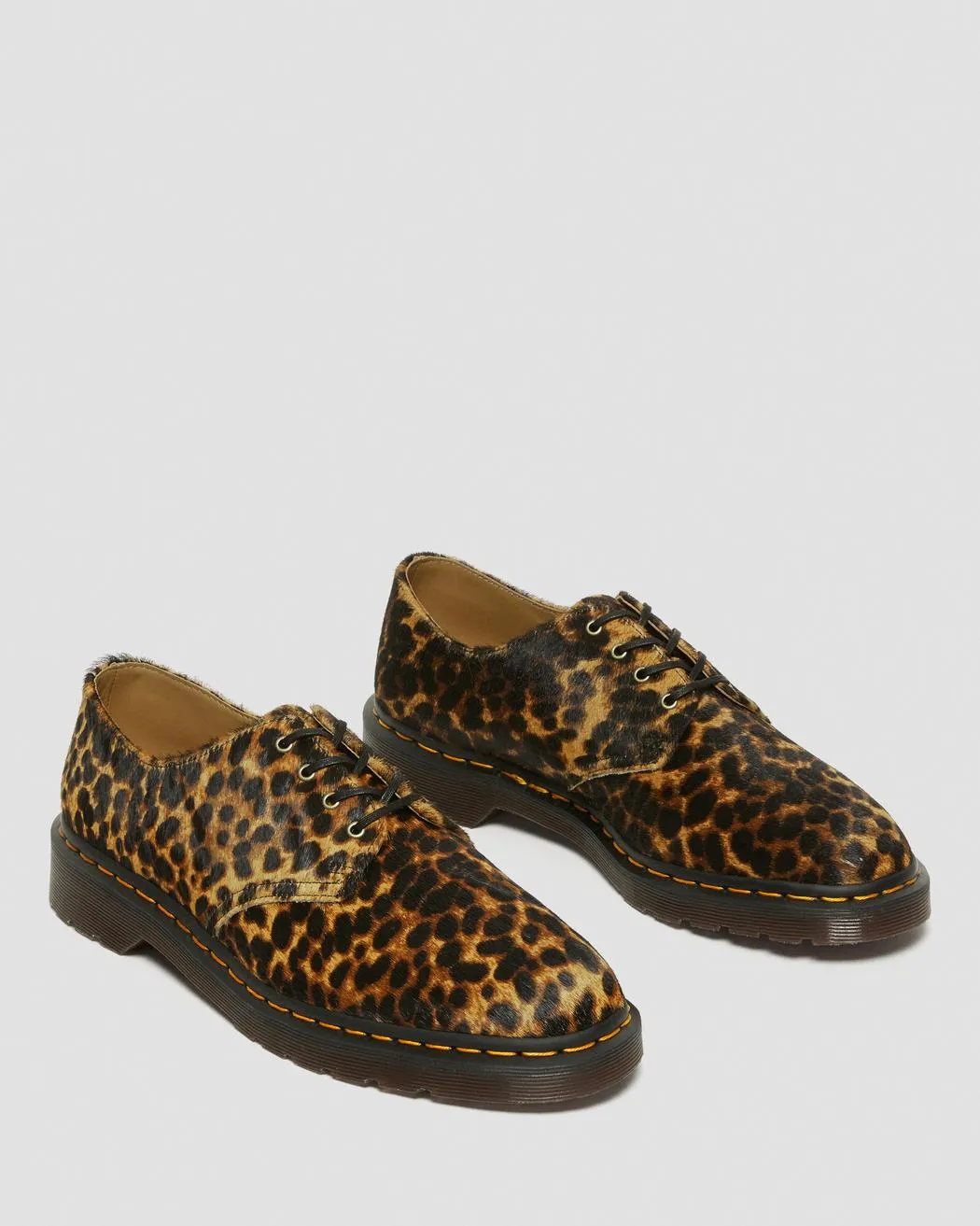 SMITHS HAIR ON LEOPARD PRINT DRESS SHOES