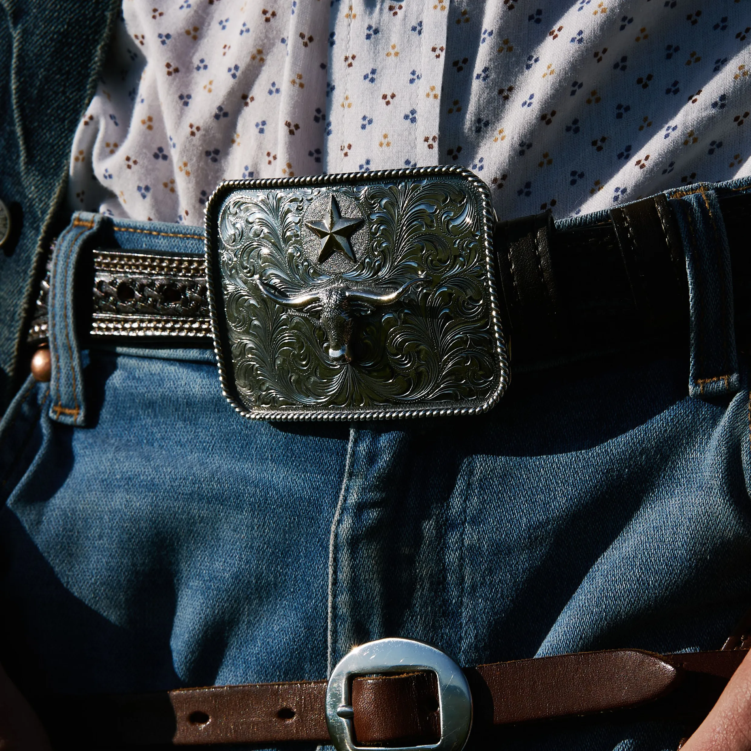 The Longhorn Star Buckle