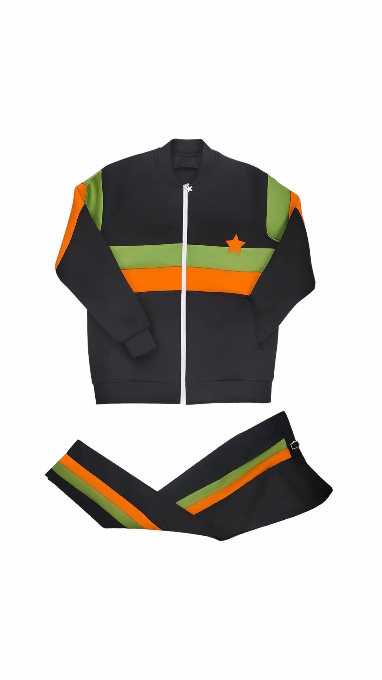 Tri-Color -  Black/Green/Orange