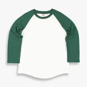 TSPTR Raglan T-Shirt - White/Forest Green