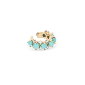 Turquoise   Diamond Ear Cuff