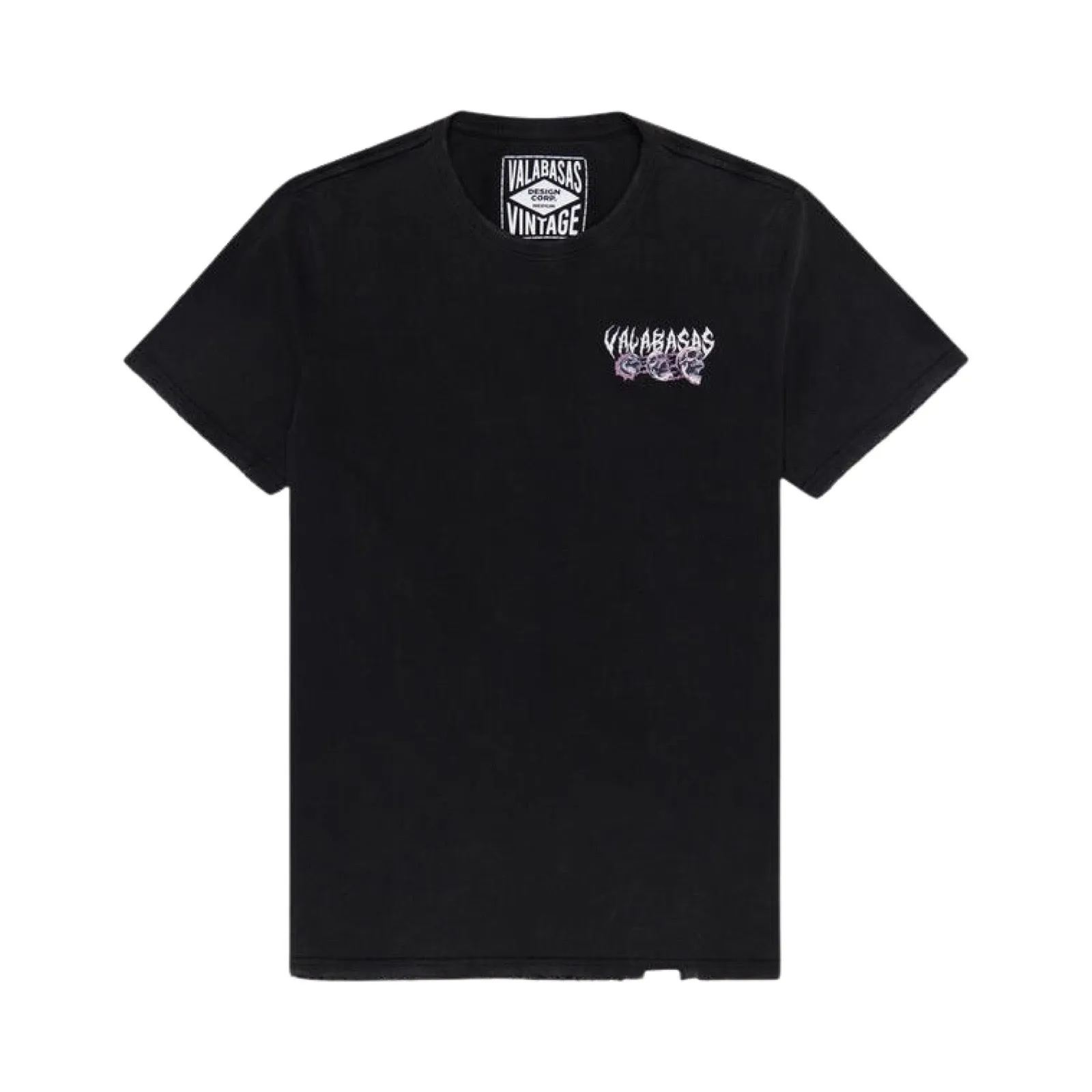 Valabasas “Less Time” Vintage Black Tee