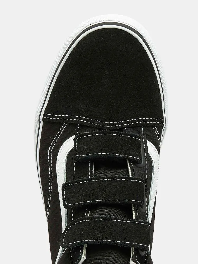 Vans Old Skool V (Suede/Canvas) - Black / True White