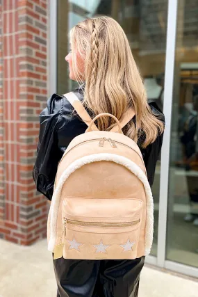 Vintage Havana Callie Backpack in Biege