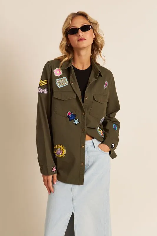 ZANE JACKET WITH PATCHES - JOHN JENN